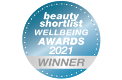 Beauty Shortlist Wellbeing Awards 2019 Winner badge